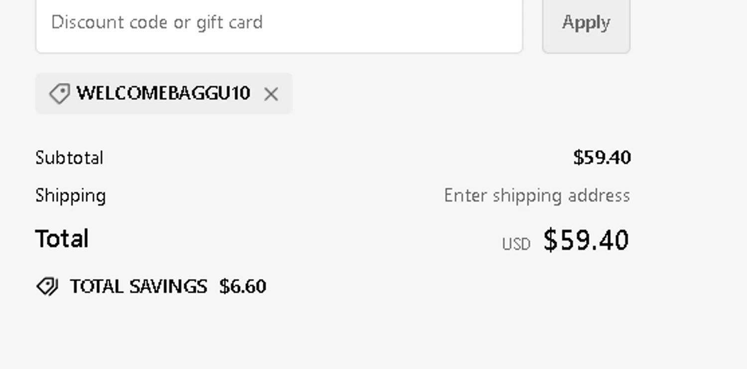 How to apply Baggu coupon code